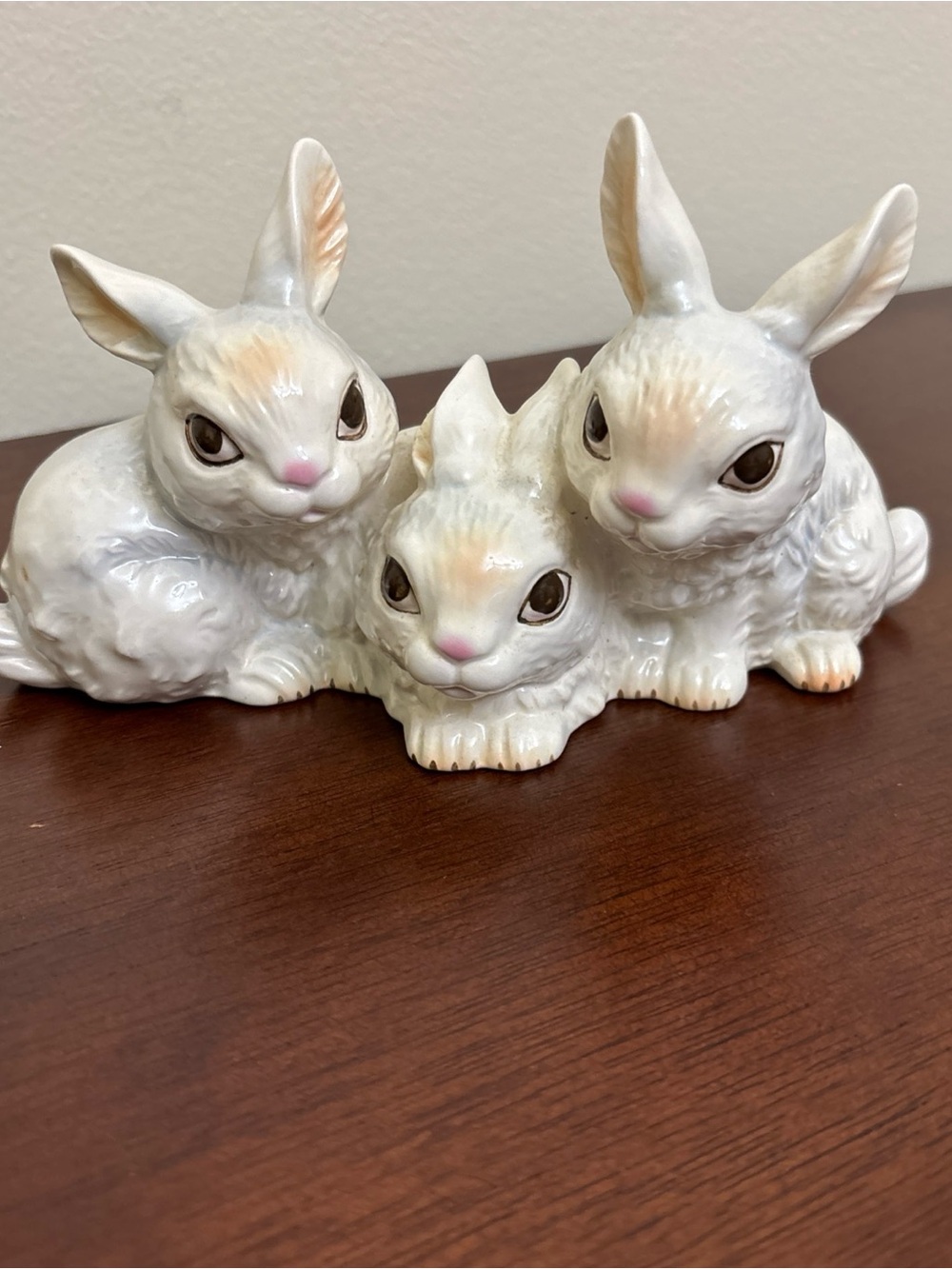 Vintage 1970's Goebel W Germany 3 Bunny Figurine Rabbits